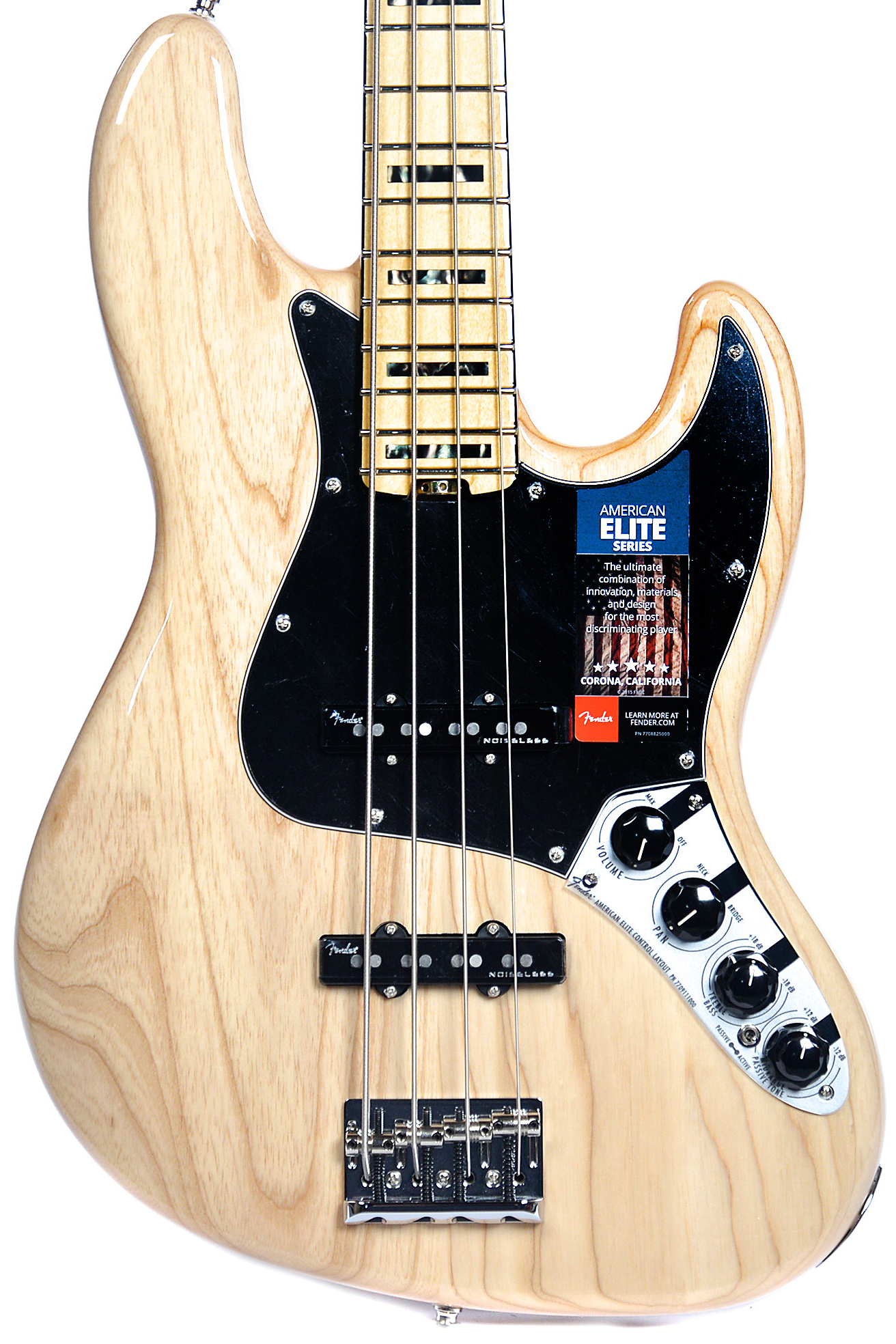 KAISH Jazz Bass J Bass Pickguard fits USA/Mexican 4 String Fender Jazz Bass White 3 Ply 