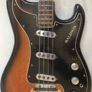 PG 713 - 170: BALDWIN-BURNS 1965 JAZZ BASS - BLK/PARCHMENT/BLK