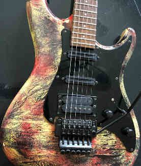 PG 13504 - 70: Ibanez 1986 Roadstar II Deluxe RG440 FR, Single Ply Black
