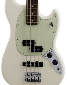 PG 1508 - 43: FENDER 2016 MUSTANG PJ BASS, VINTAGE MINT 3-PLY
