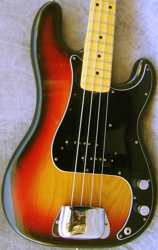PG 1326 - 8: FENDER ORIGINAL 1975 P BASS, BWB