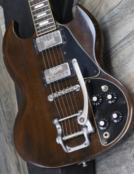 PG 15300 - 122: GIBSON 1972 SG DELUXE, Blk/Parchment 5-ply